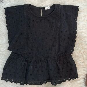 Zara black top, size 7 girls